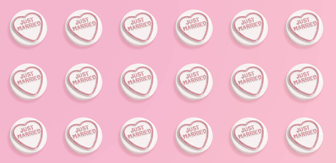 Celebrate Your Big Day with Exclusive ‘Just Married’ Love Hearts Wedding Favours
