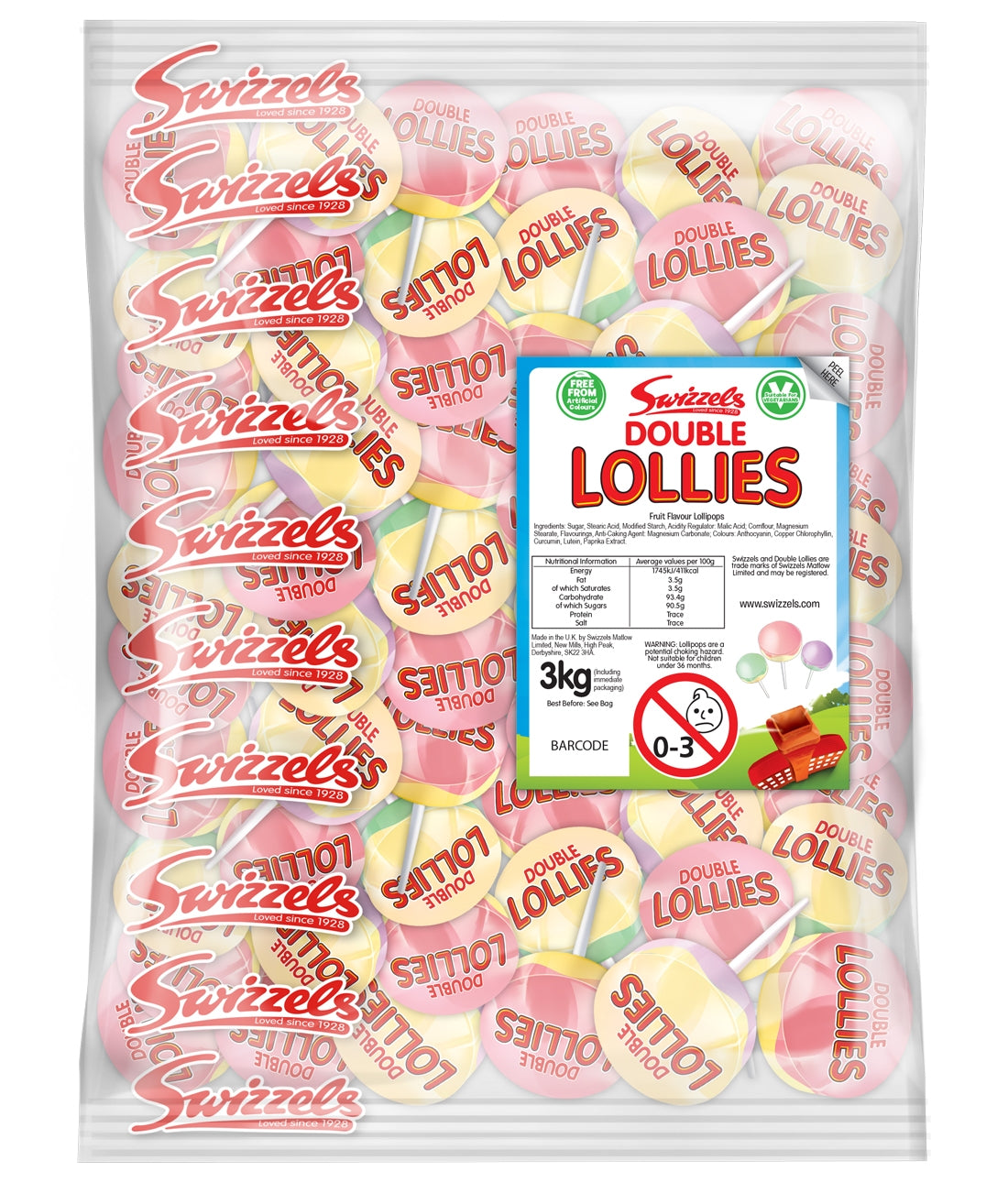Double Lollies 3kg Mega Party Pack