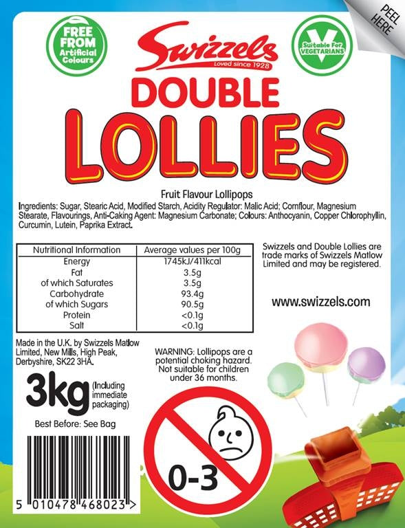 Double Lollies 3kg Mega Party Pack