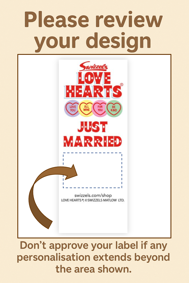 Personalised Wedding Favour Labels (50 Labels Only)