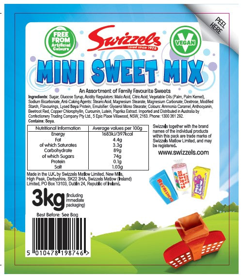 Mini Sweets 3kg Mega Party Pack