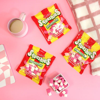 Squashies Original Milk & Raspberry Flavour Box 12 x 140g Bags