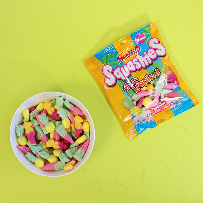 Squashies Tropical Box.  12 x 100g Bags